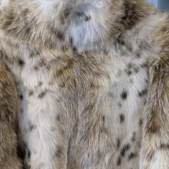 HILLMOOR NEW YORK Sz Large/XL WOMENS FAUX FUR Coat Vintage Jacket Formal Wedding - Picture 7 of 10